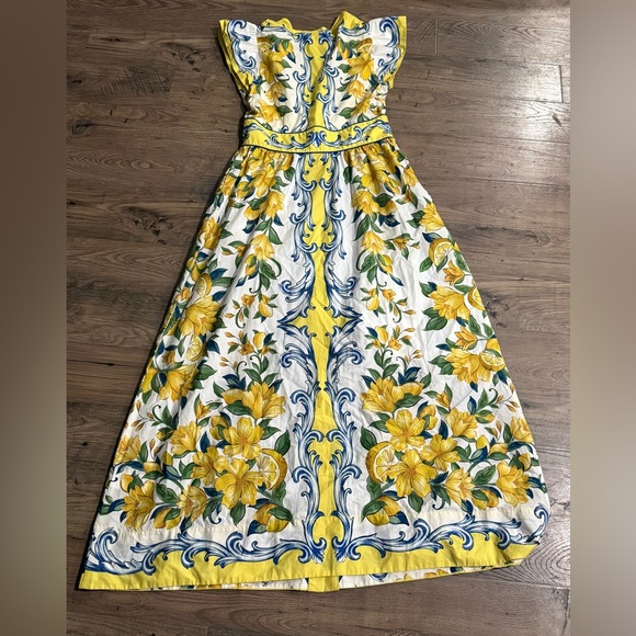 Farm Rio
Sicily Scarf Cotton Flutter Maxi Dress - Picture 6 of 9